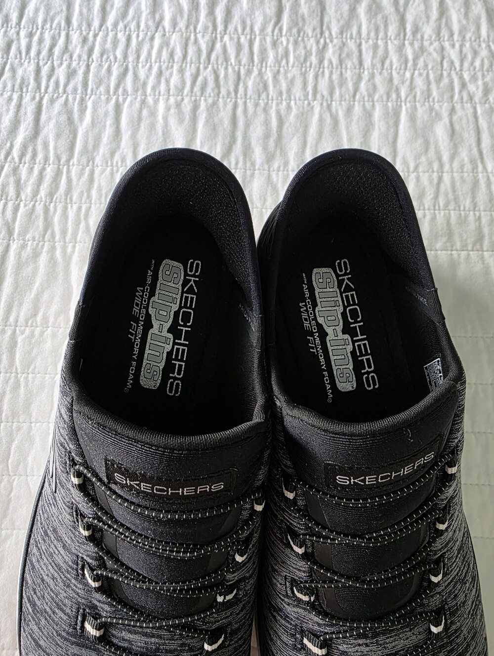 Skechers Slip-ins Hands Free Black Performance Sneaker Womans 8 - Picture 2 of 15